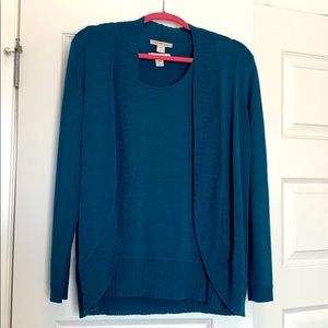 Coldwater creek women’s cardigan with shell size L